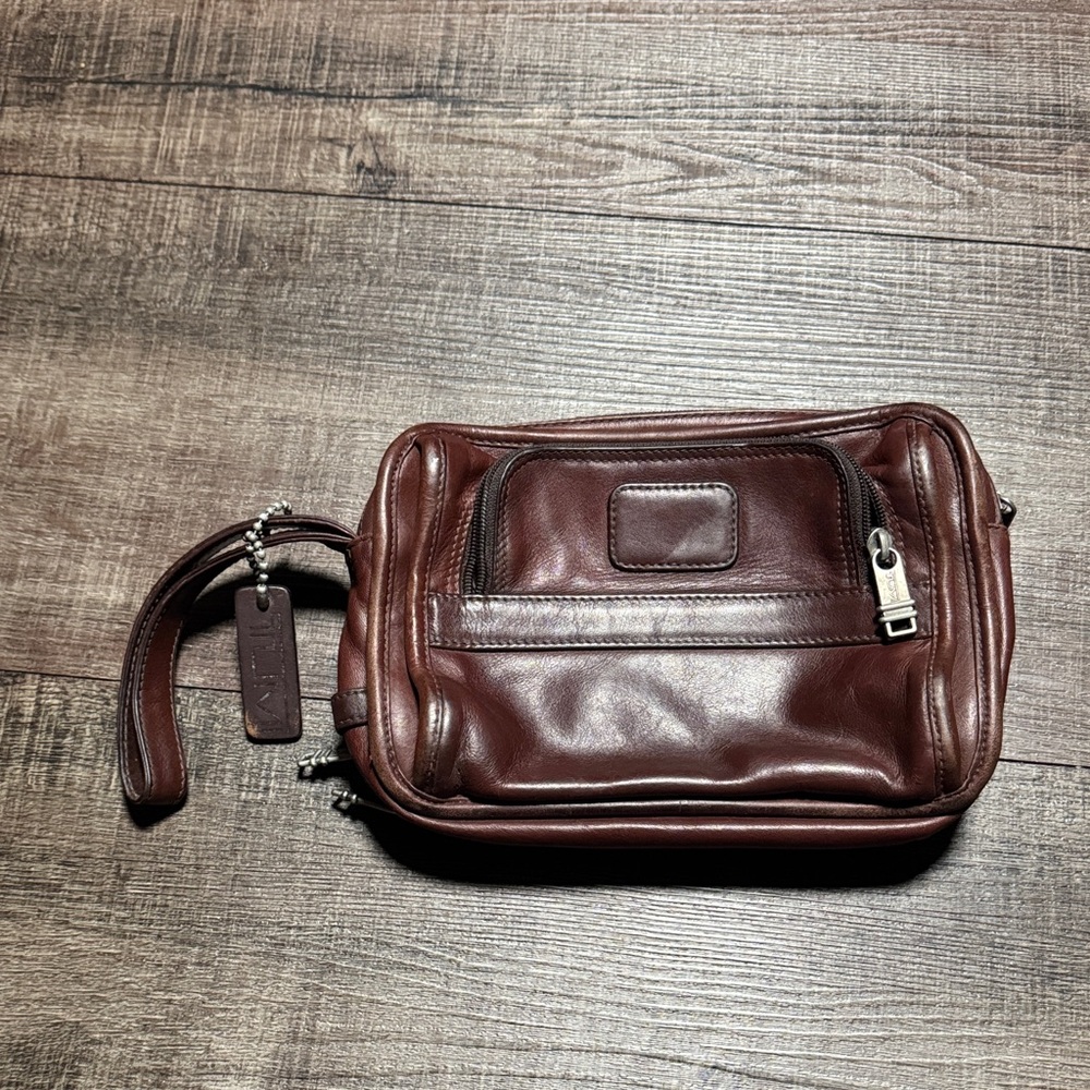 Tumi Brown Leather Men's Bag